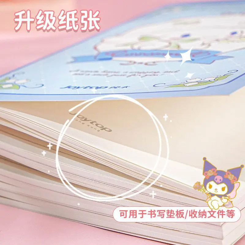 40 Sheets/book Kawaii Anime Kuromi Cinnamoroll A5 Notebook Cartoon My Melody B5 Student Attend Class Notebook Children\'s Diary