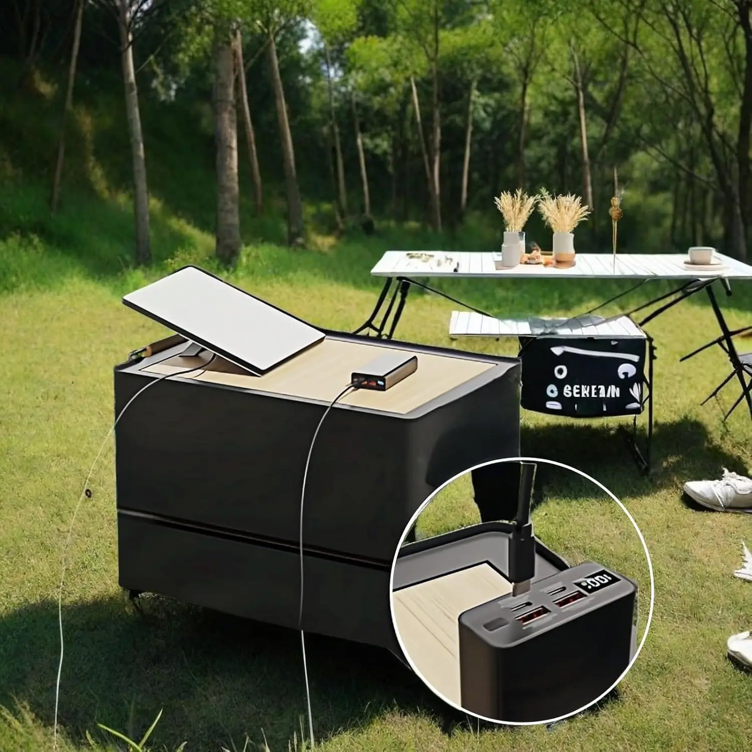 Mini Cable 2MMini DC Power Type-C Input Replacement cable Waterproof Outerdoor Barrel Jack Chargin