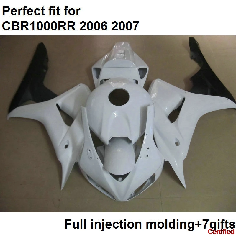

Injection Fairing Body Kit For Honda CBR1000RR 06 07 White Black Motorcycle Fairings Set CBR 1000RR 2006 2007 NV20