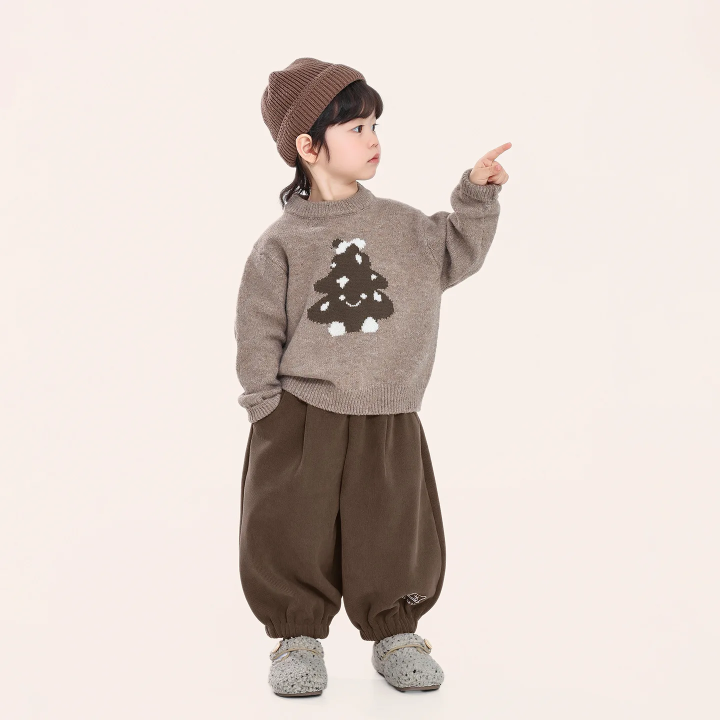 

UNITIM Toddler Boys Sweater Cartoon Jacquard Thicken Warm Kids Baby Boys Knitwear New Winter Versatile Infant Boys Pullovers