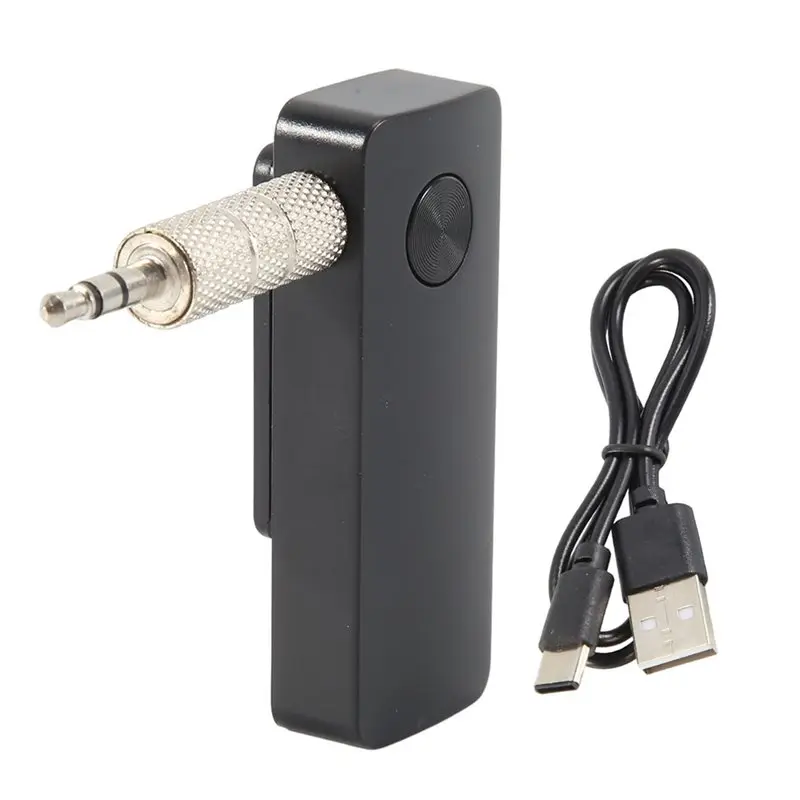 

Беспроводной аудиоадаптер-передатчик/приемник Bluetooth 5.3 AU33 для автомобиля, музыки, наушников, колонок, с разъемом 3,5 мм AUX