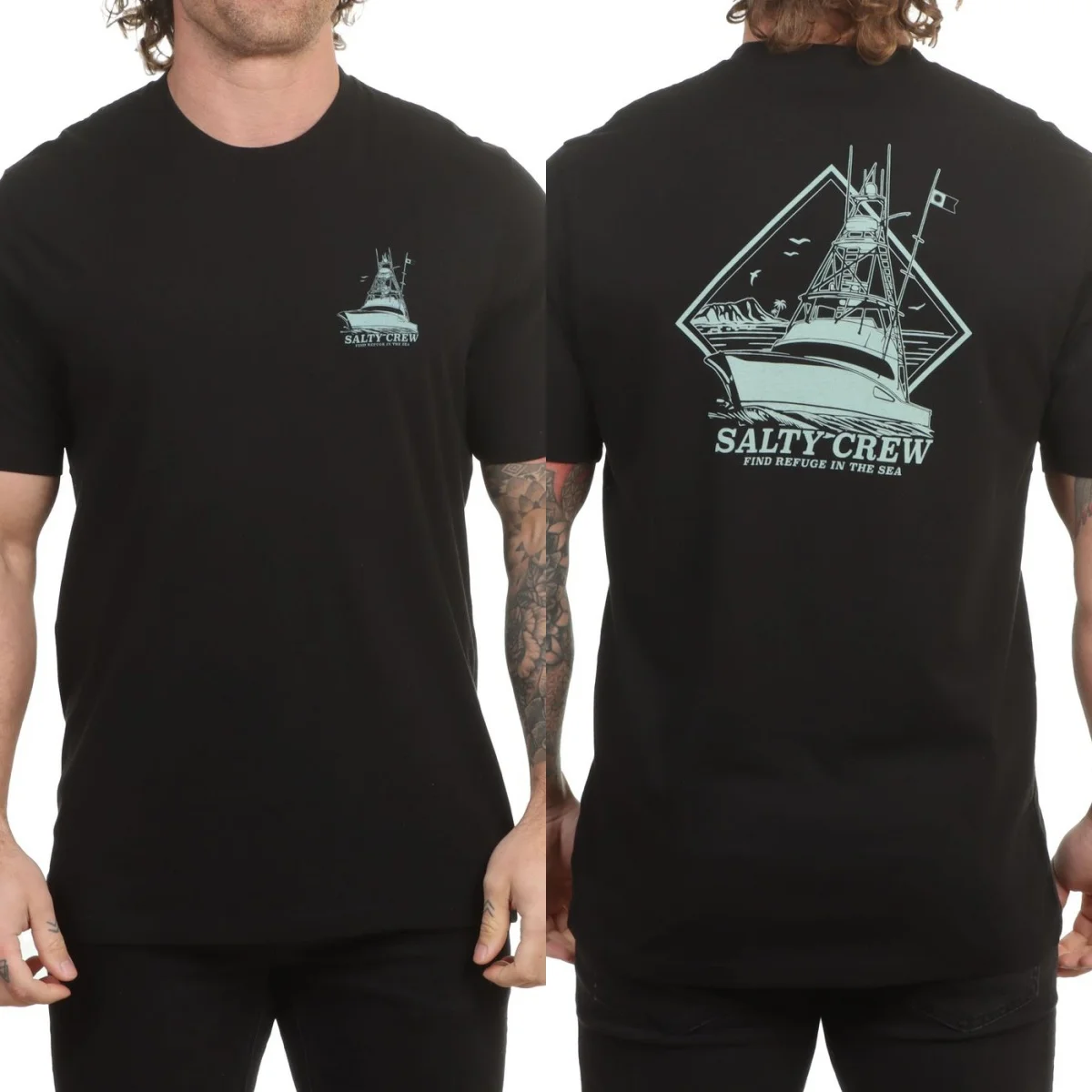 Summer 2026 Salty Outdoor Crew Graphic Cotton T-shirt Unisex Summer Short Sleeve Fashion Brand Tee Luxury Casual Vintage Tees