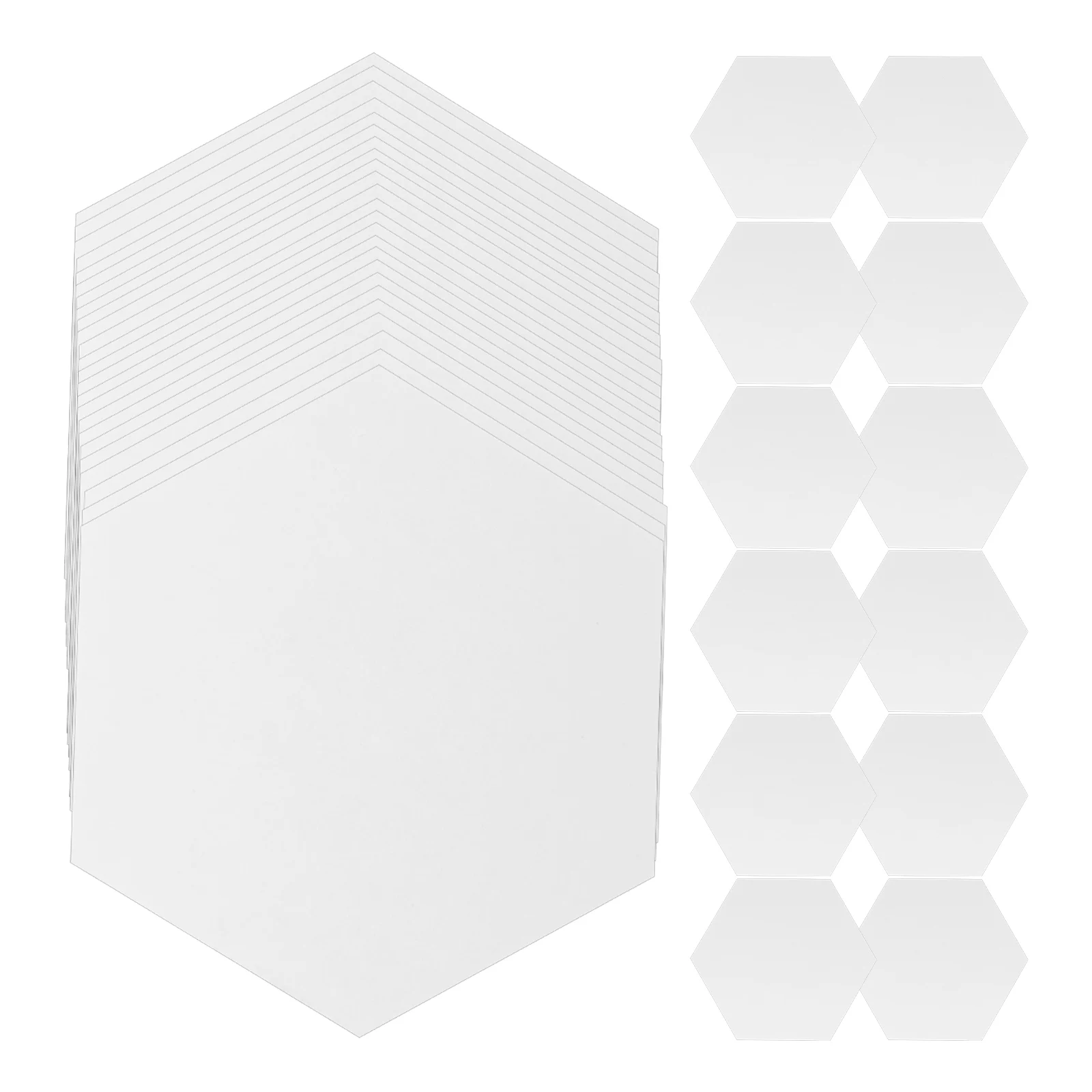 

100pcs Paper Board Tools Quilting Templates Piercing Patterns Sewing Patchwork Paper Molds Craft Supplies For Diy Home Clothing
