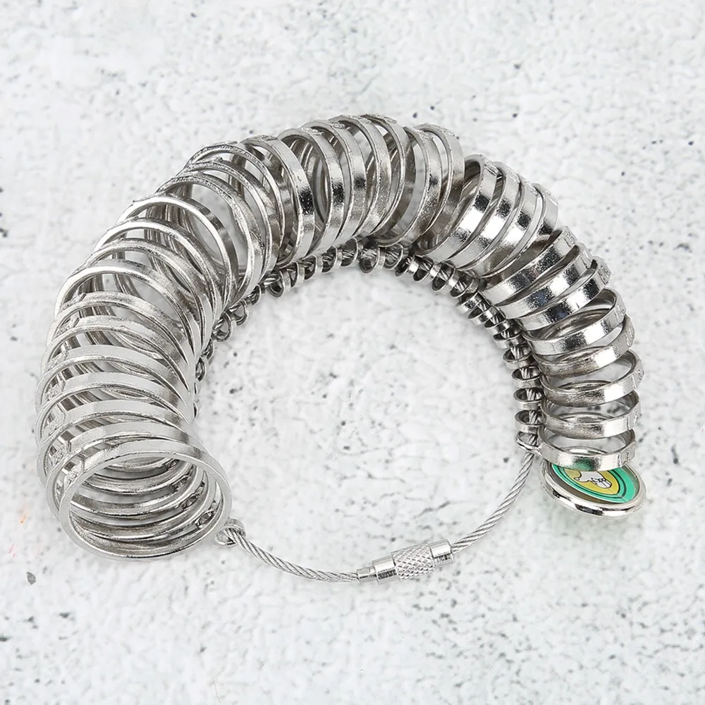 

Прочный размер кольца из сплава, набор из 33 предметов, Гонконгский инструмент для измерения размера кольца, измеритель размера пальца, определение размера