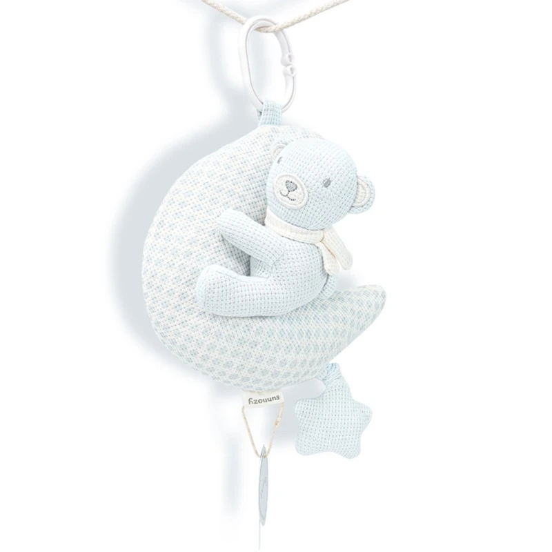 Đồ chơi đồ chơi êm dịu cho trẻ sơ sinh có thể giặt được bằng bông động cho xe đẩy cũi và ghế ngồi ô tô 15UB