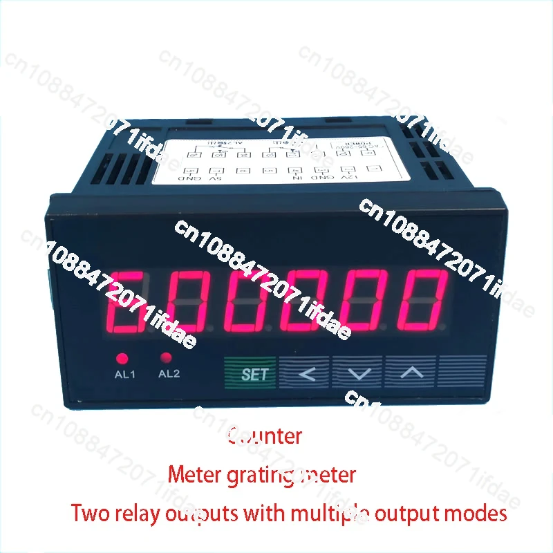 6-Bit Electronic Digital Display Reversible Industrial Intelligent Counter Grating Meter