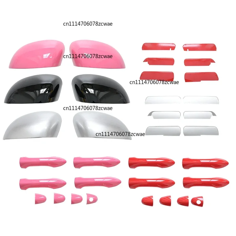 Rearview Mirror Shell Sticker Black Body Color Decorative for LEAPMOTOR T03 Front Bar Sticker Anti Scratch Car Accessories Tools