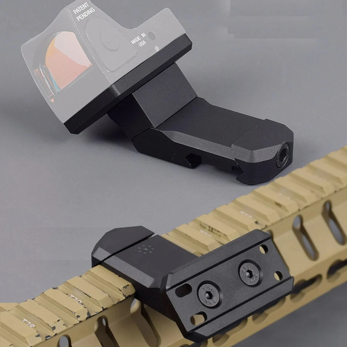 35/45 Degrees Offset Optical Side Metal Mount For T01 T02 RM Red Dot Sight Scope Base Bracket 20mm Rail Hunting Accessories