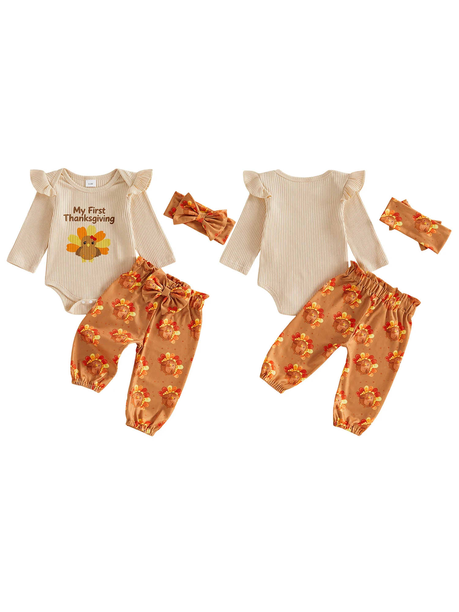 Thanksgiving Outfit Thanksgiving Girl-Thanksgiving-Outfit Sleeve Romper Turkey Outfit Sleeve-Romper-Turkey Thanksgiving Outfit