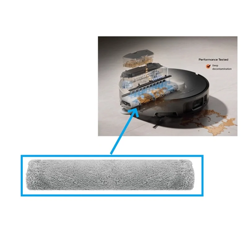 ABSQ-掃除機スペアパーツセット-12個入り ブラシ、Hepaフィルター、ダストバッグ、Dreame Mova G30/G30 Pro/G30 Ultra用トラックモップクロス