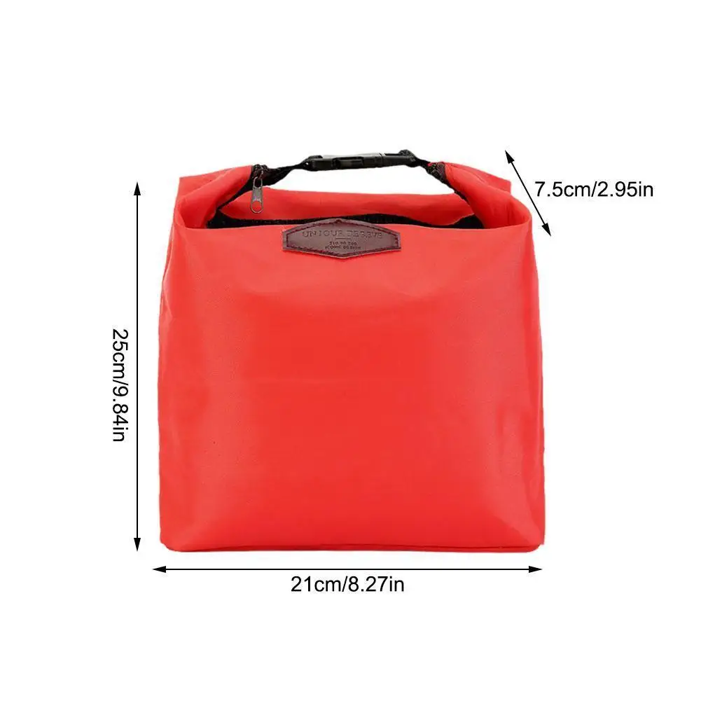 1Pc Thermisch Geïsoleerde Lunchtas Draagbare Oxford Doek Koeler Lunchbox Opbergtas Carry Picinic Food Tote Isolatiepakket