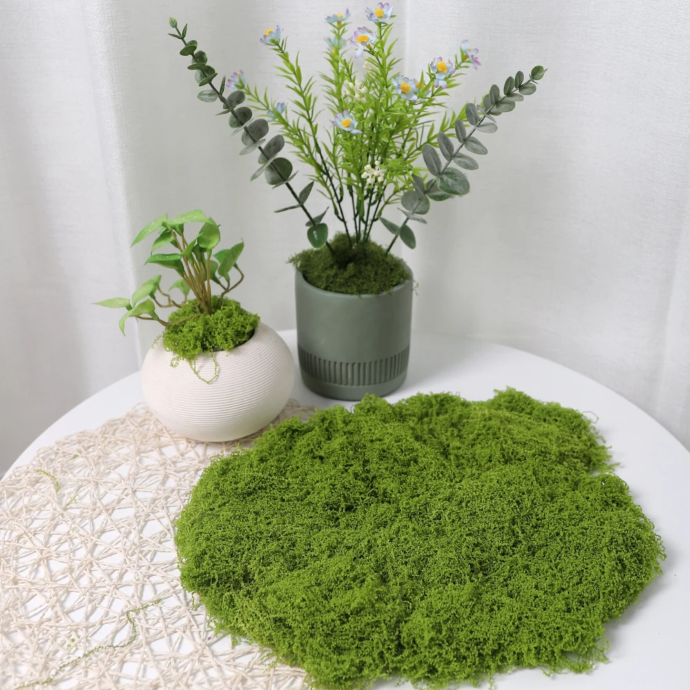 30/50/100G Grüne Künstliche Pflanzen Moos Gras für Home Room Decor Garten Dekoration Mini Landschaft Gefälschte blume Handwerk Ornament – Detail 3
