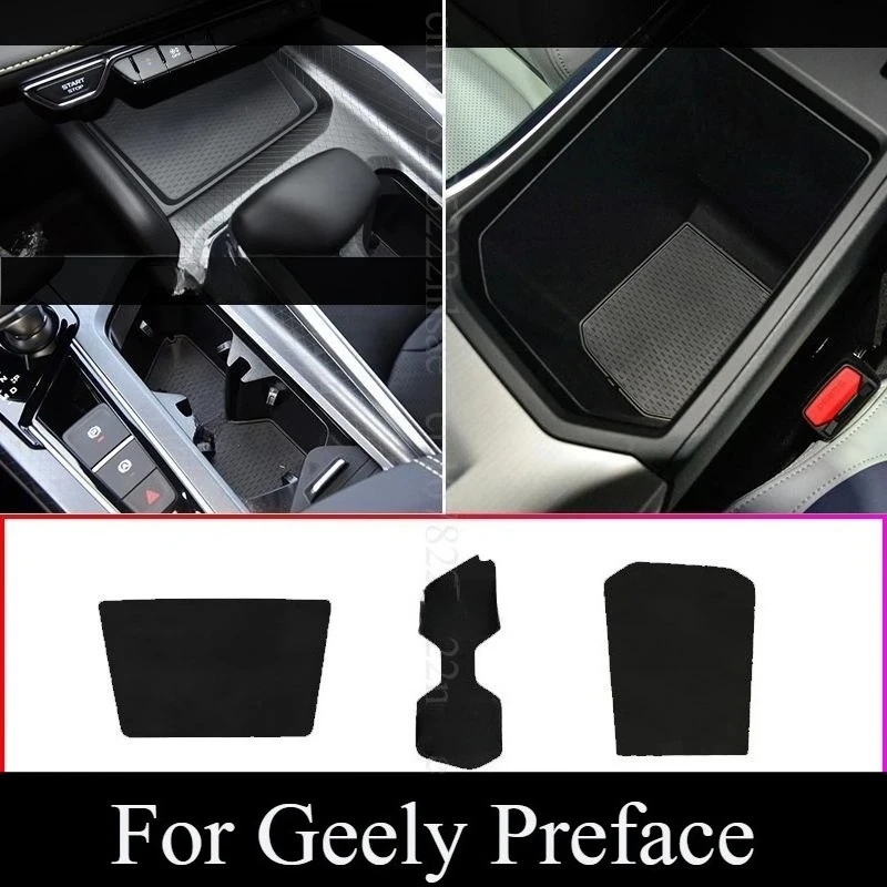 

Для Geely Preface 2025 2026 подстаканники, противоскользящие силиконовые подставки, водонепроницаемые аксессуары для салона автомобиля