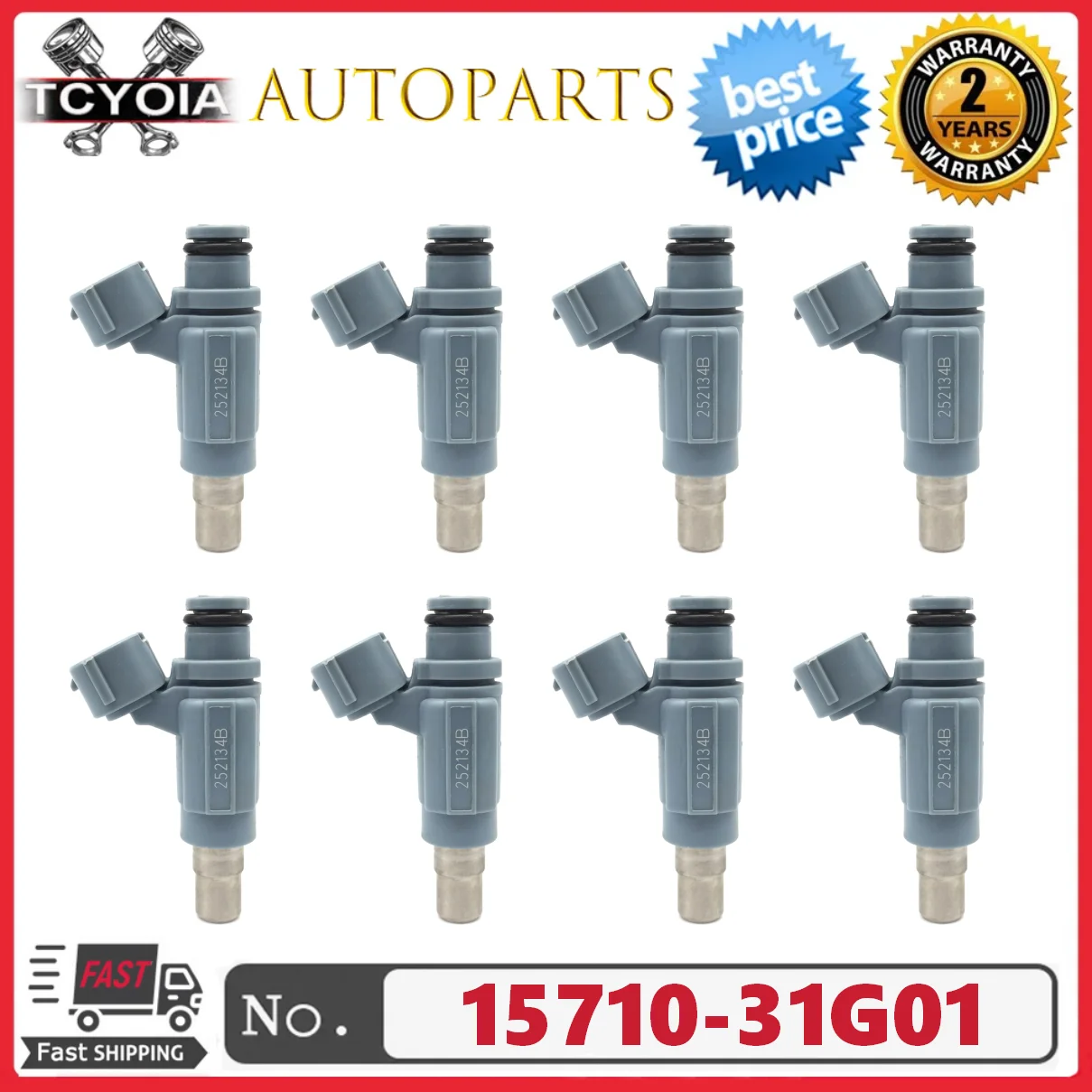 

Wholesale 8pcs Fuel Injectors 15710-31G01 For Suzuki King Quad 700 LT-A700 LTA 700 X ATV LT-A750 2005 2006 2007