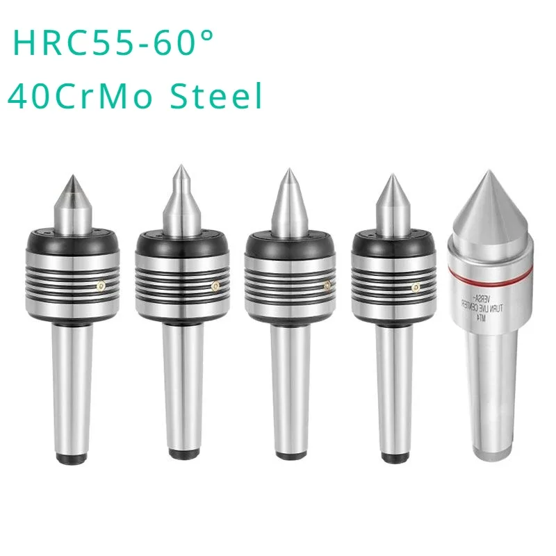 New Morse Top Center MT2 MT3 MT4 MT5 CNC Lathe Rotary Center Standard Double Cone Head Live Center Morse Turning Toolholder