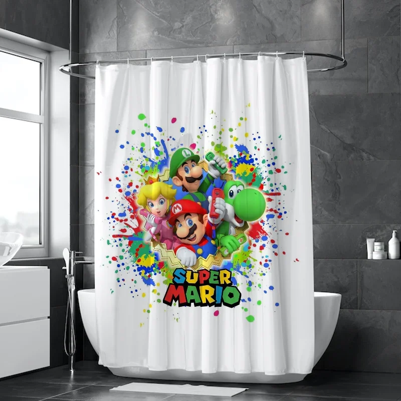 Waterproof Shower Curtain for Bathroom Accessories M-Marioes Curtains for Bedrooms Bath the Home Fabric Shade Opaque Products