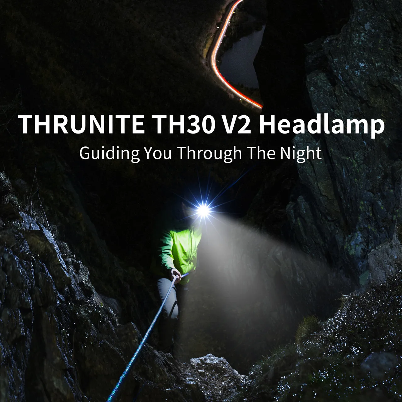 ThruNite TH30 V2 Headlamp 3350 Lumens 3100mAh 18650 USB Rechargeable Headlight Super Bright Flashlight Original