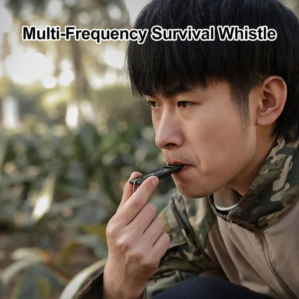 

Outdoor Hiking Camping Whistle 3-Frequency Whistle High Decibel Survival Whistle 3 Holes Hunting Whistle Emergency Survival Tool