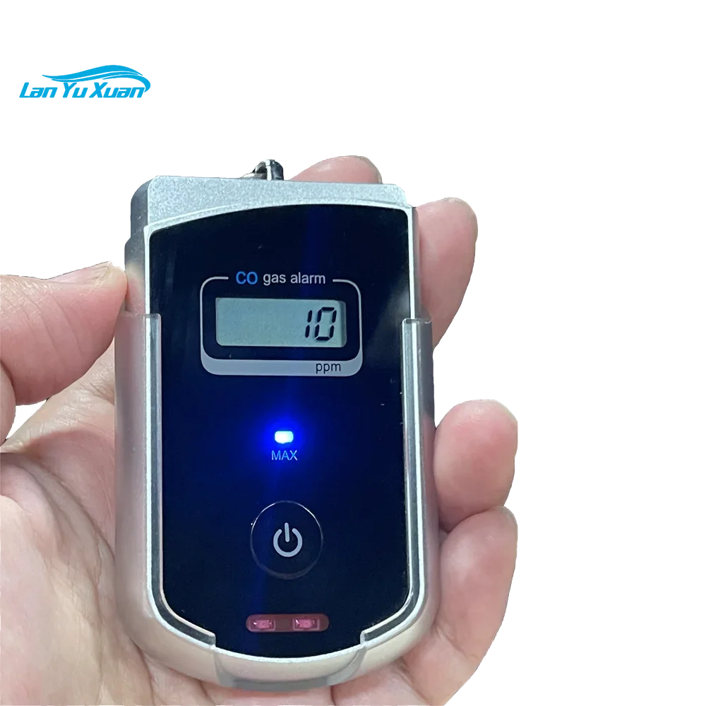 

Battery Operated Mini Size Co Alarm Checker Personal Safety Device Handheld Portable Carbon Monoxide Detector with Digital LCD
