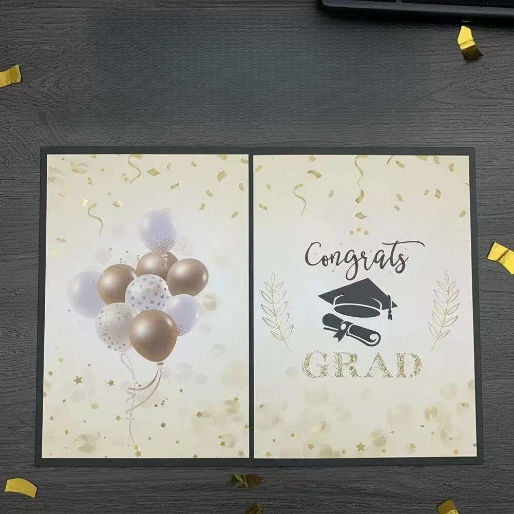 2026 Graduation Guestbook Alternative with Focused Design Elements That Highlight the Year and Ceremony Significance