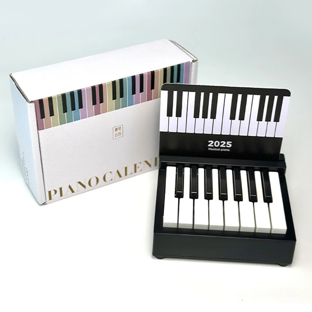 

Taylor Piano Calendar 2025 Music Sheets Desktop Peripheral Ornaments with 27 Music Calendar Cards 52 Songs Gifts for Fans
