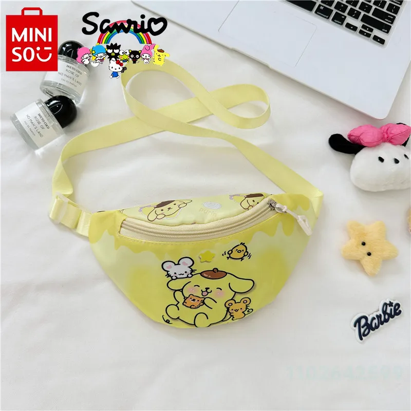 Miniso neue Kinder Umhängetasche modische und hochwertige Damen Handy tasche Cartoon niedlichen und vielseitigen Mädchen Hüft tasche