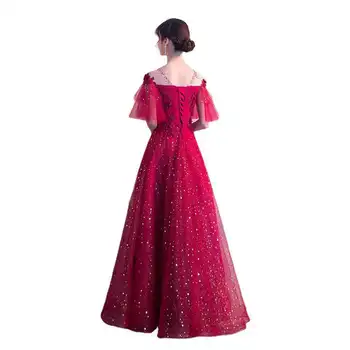 10 best sales Vestido vermelho com fenda alta - №4