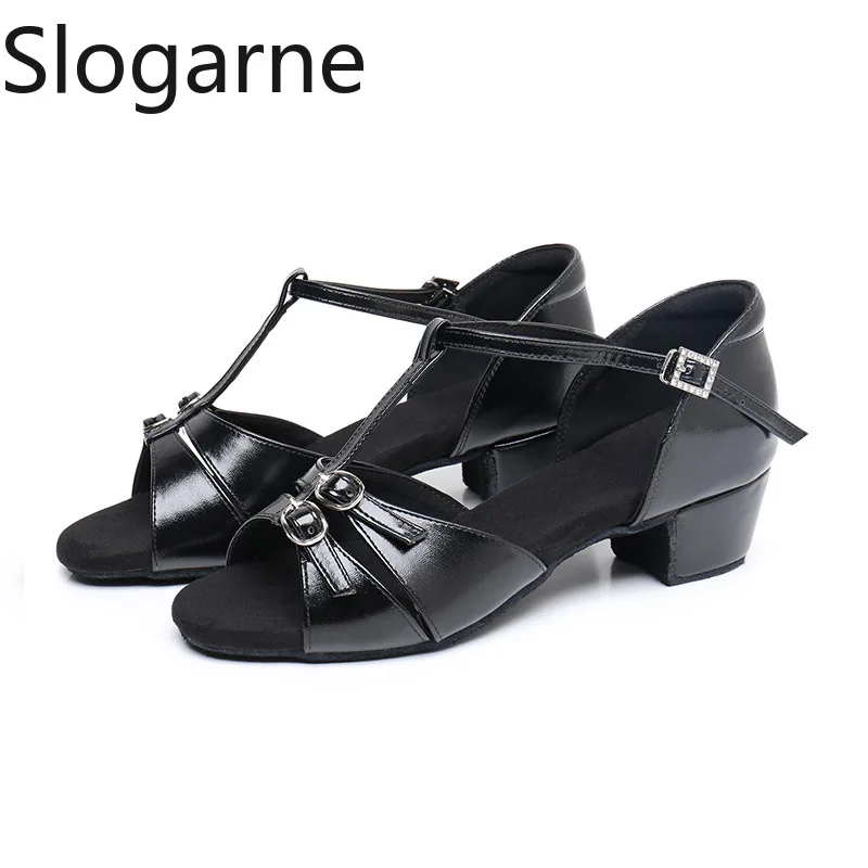 

Новые детские туфли для сальсы и латины, детские туфли на каблуке 3,5 см, обувь для бальных танцев, танго, джаза, женские туфли для вальса, танцевальные сандалии, обувь для сценических выступлений