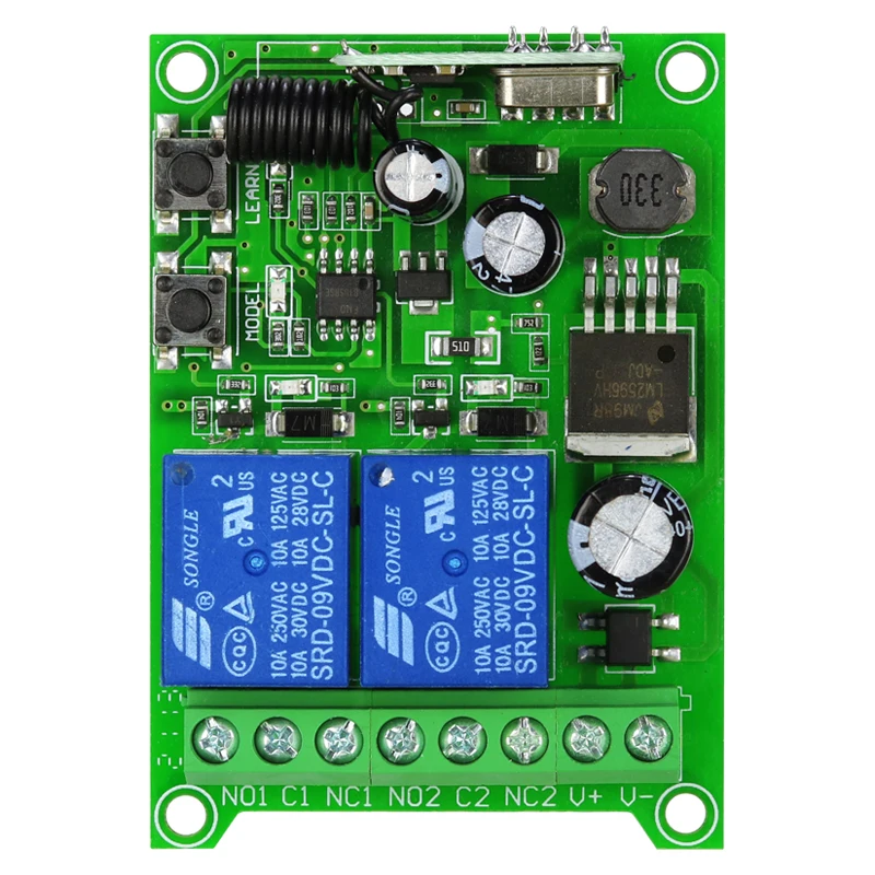 

DC12-50V 2-канальный 315 433 МГц многофункциональный универсальный пульт дистанционного управления RF переключатель беспроводной релейный пульт дистанционного приемника