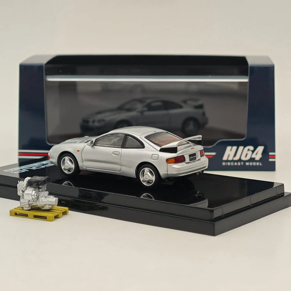 1/64 Hobby Japan voor CELICA GT-FOUR WRC Edition (ST205) met motor Zilver HJ 641064 AS Diecast Models autocollectie