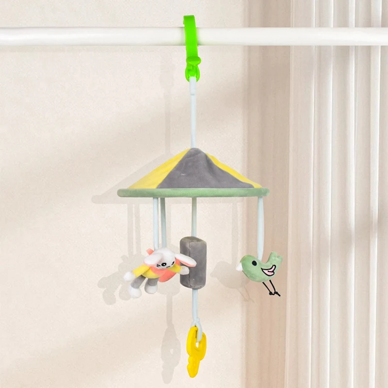 Infant Rattle Toy 0-12 Months Crib Hanging Music Box With Toy Bracket Bed Bell Car Seat Toy For Newborn