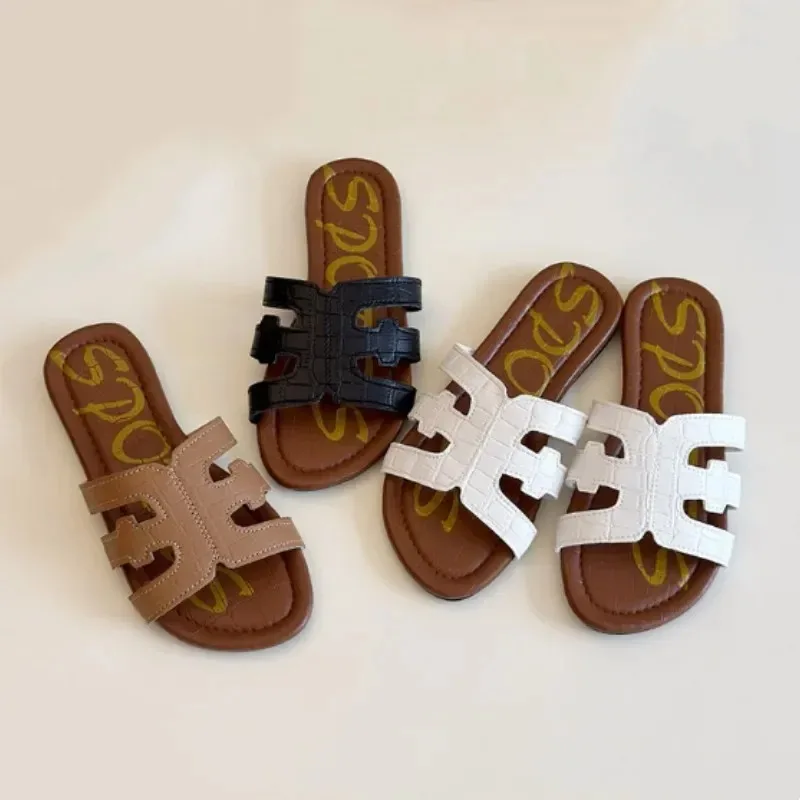 

2025 children's shoes for girls in summer, Korean style soft sole, anti slip, multifunctional Roman toe princess