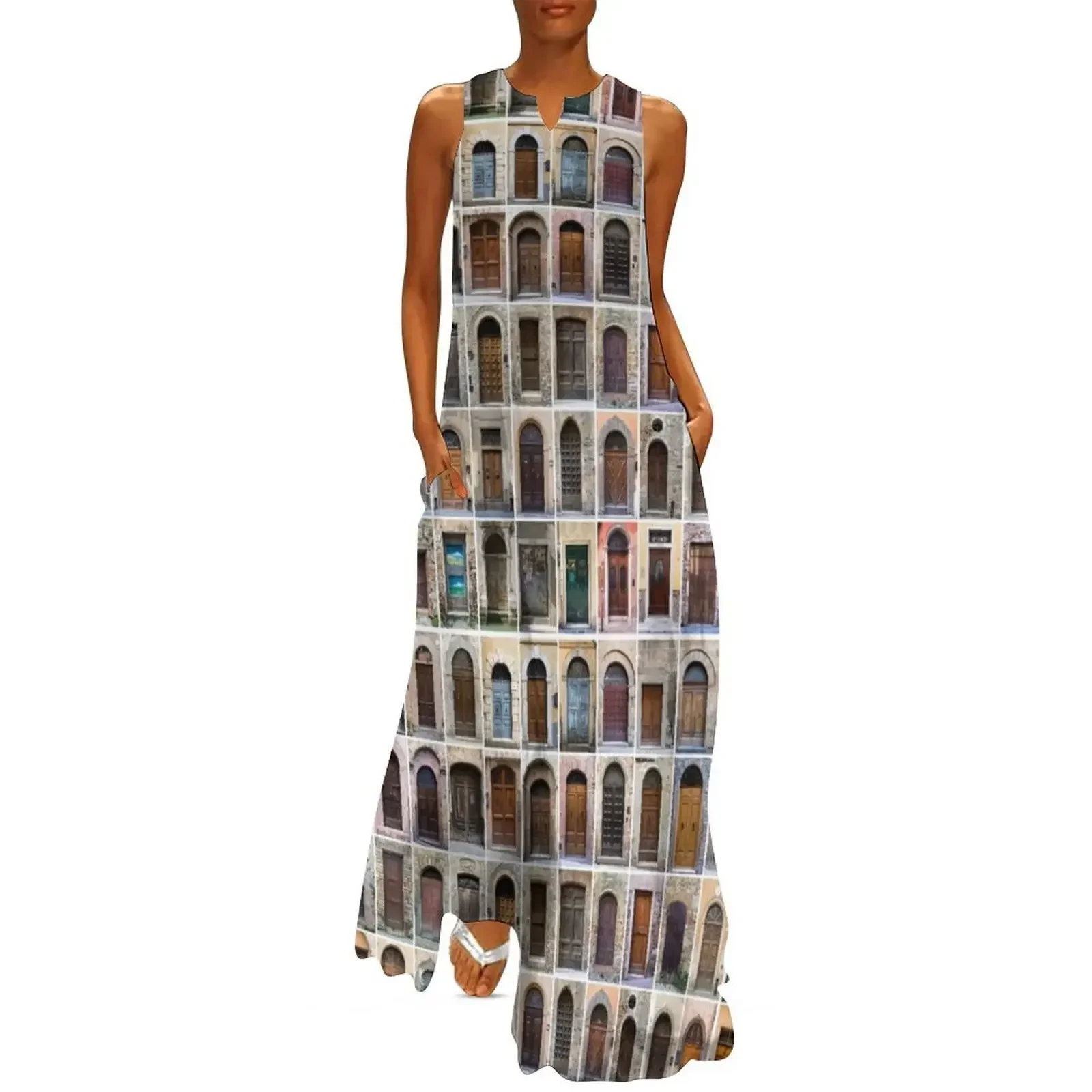 

Doors of Tuscany Long Dress Woman's evening dress prom dresses clothes Women's skirt Dress