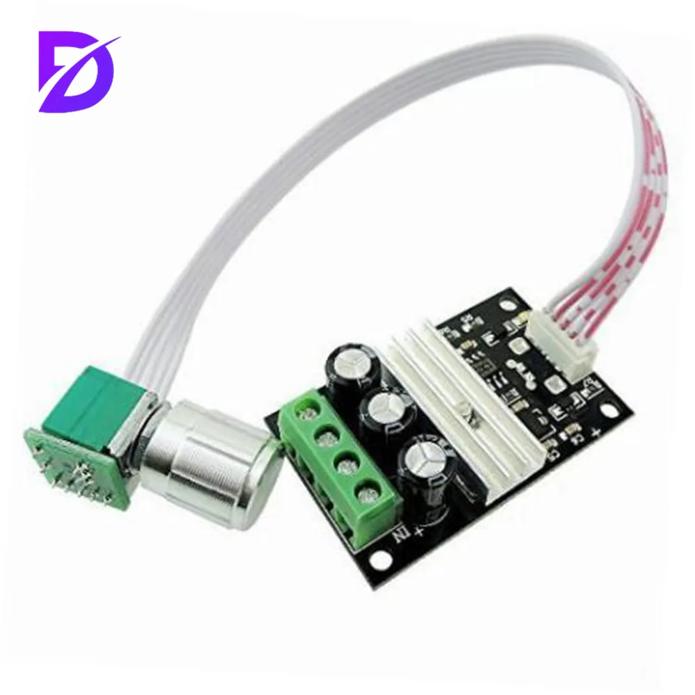 3A 80W PWM DC Motor Speed Controller-Knob Extension Adjustable