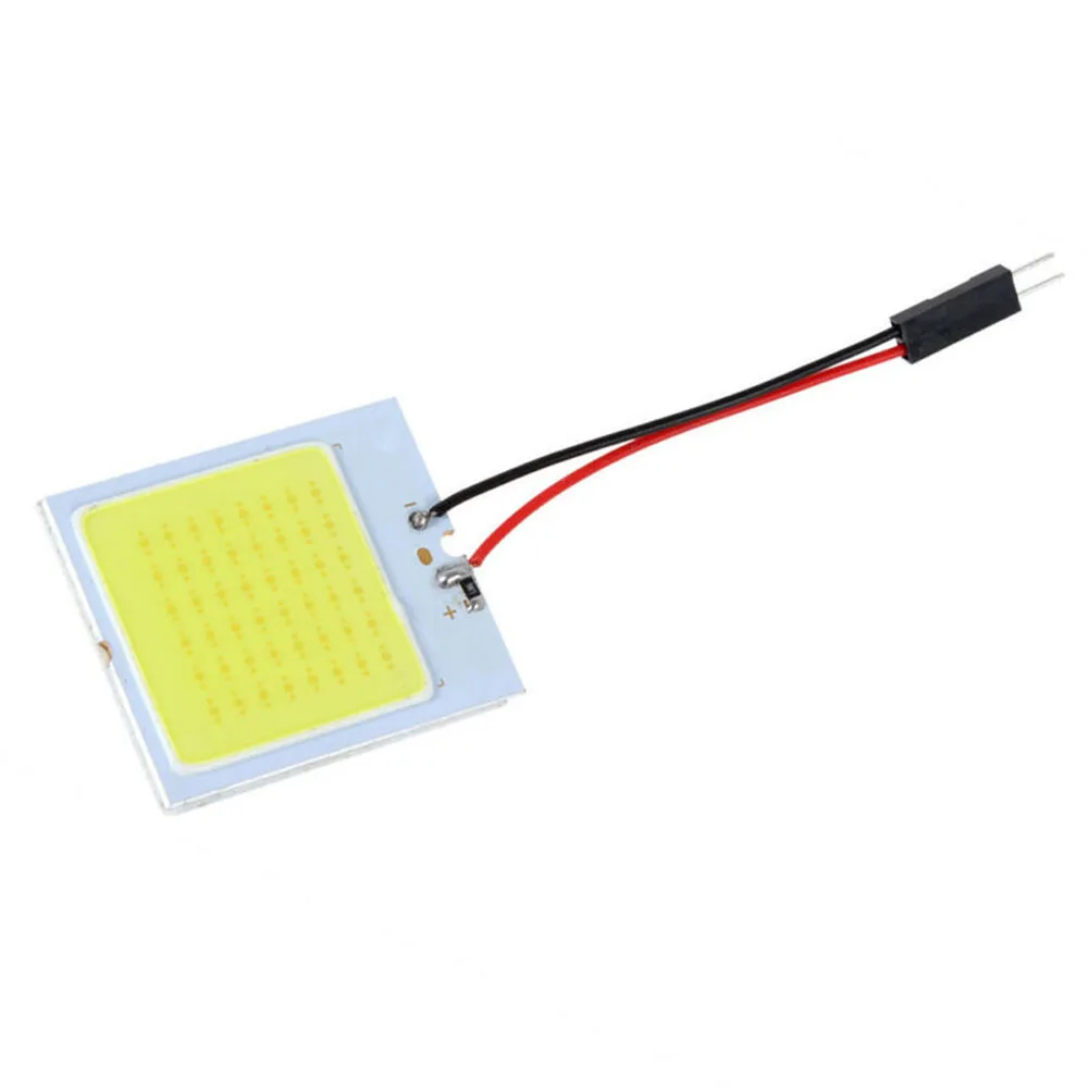 Energy Saving COB Lamp Bulb, 48LED Car Interior Light, Easy to Install, White Dome Panel LED T10, Long Service Life