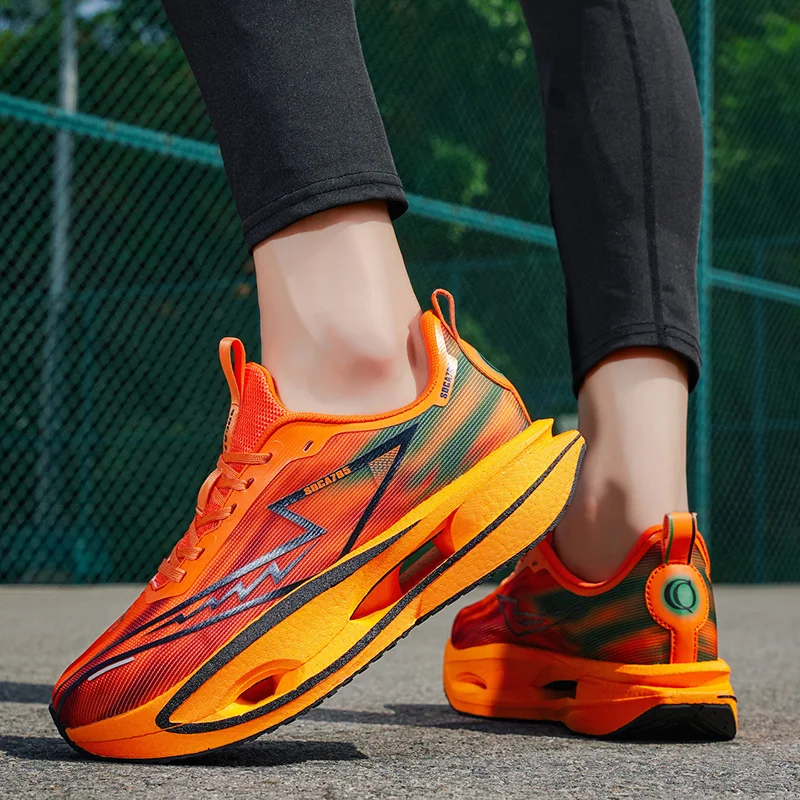 Chaussures de course décontractées pour hommes plaque de carbone chaussures de course de Marathon professionnelles formateurs chaussures de Jogging chaussures de Sport de Fitness baskets