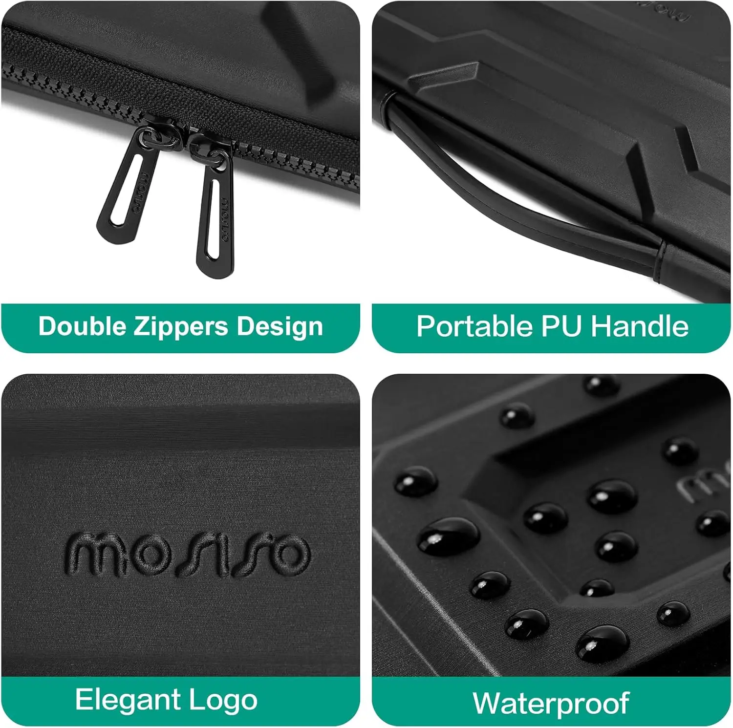 13 14 15 16 inch Hard Shell Laptop Case for MacBook Air Pro Dell Waterproof EVA Notebook Carrying Case Briefcase Handbag Cover