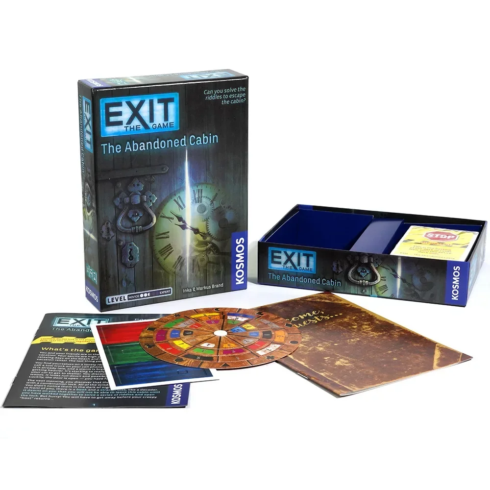 Board Games Escape Room Orient Express & Abandoned Cabin Christmas Halloween Thanksgiving gifts