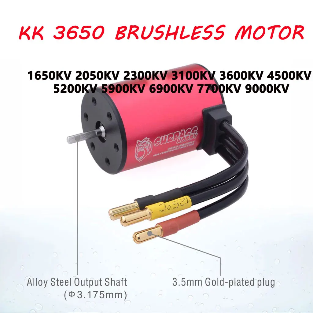 SURPASS HOBBY KK 3650 7700KV 5900KV 5200KV 4500KV 3600KV 3100KV Brushless Motor for RC Car 1/10 GTR/Lexus 3S RC Drift Racing Car