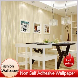 Modern Minimalist Vertical Striped Non-Woven Wall Paper For Living Room Bedroom Background Wall Decoration Wallpaper 3D