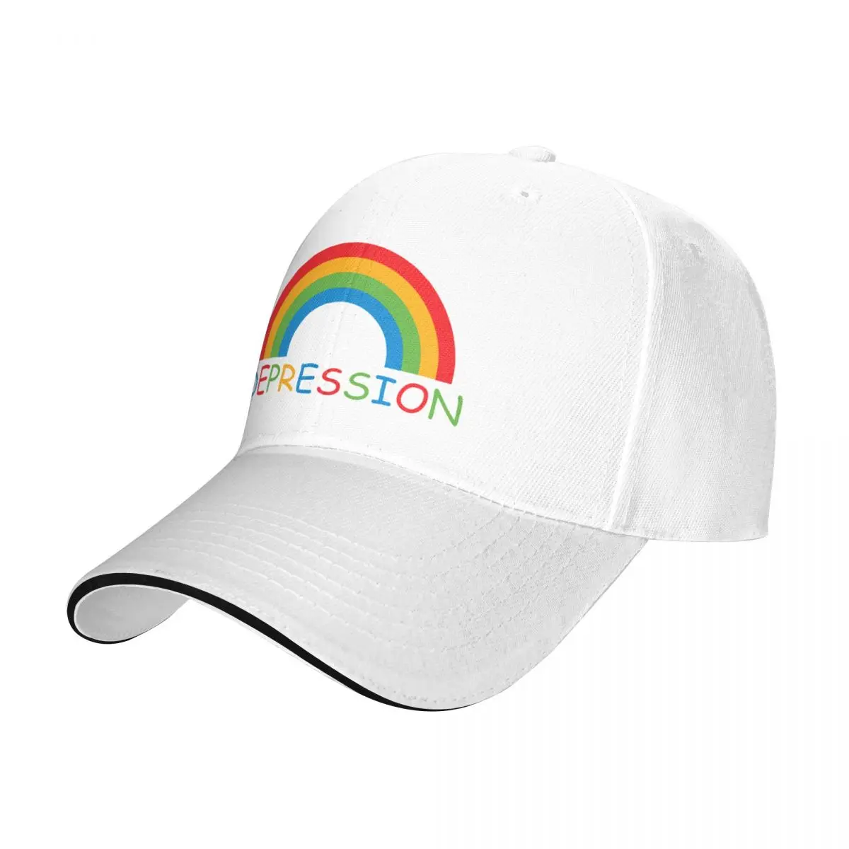 Sad Rainbow Baseball Cap Hip Hop Visor Luxury Woman Men's