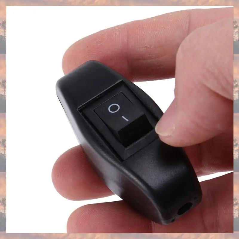 2025 Trend 8X dormitorio negro botón de encendido y apagado interruptor en línea 6A/250VAC 10A/125VAC