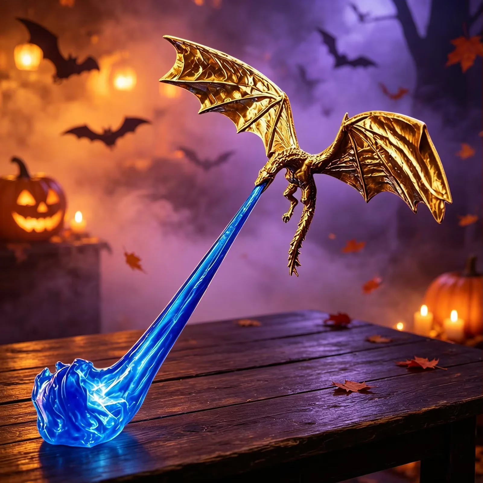 3D printed Fire-breathing dragon bookshelf lamp fantasy dragon bookshelf decoration with light Library Lantern halloween decor