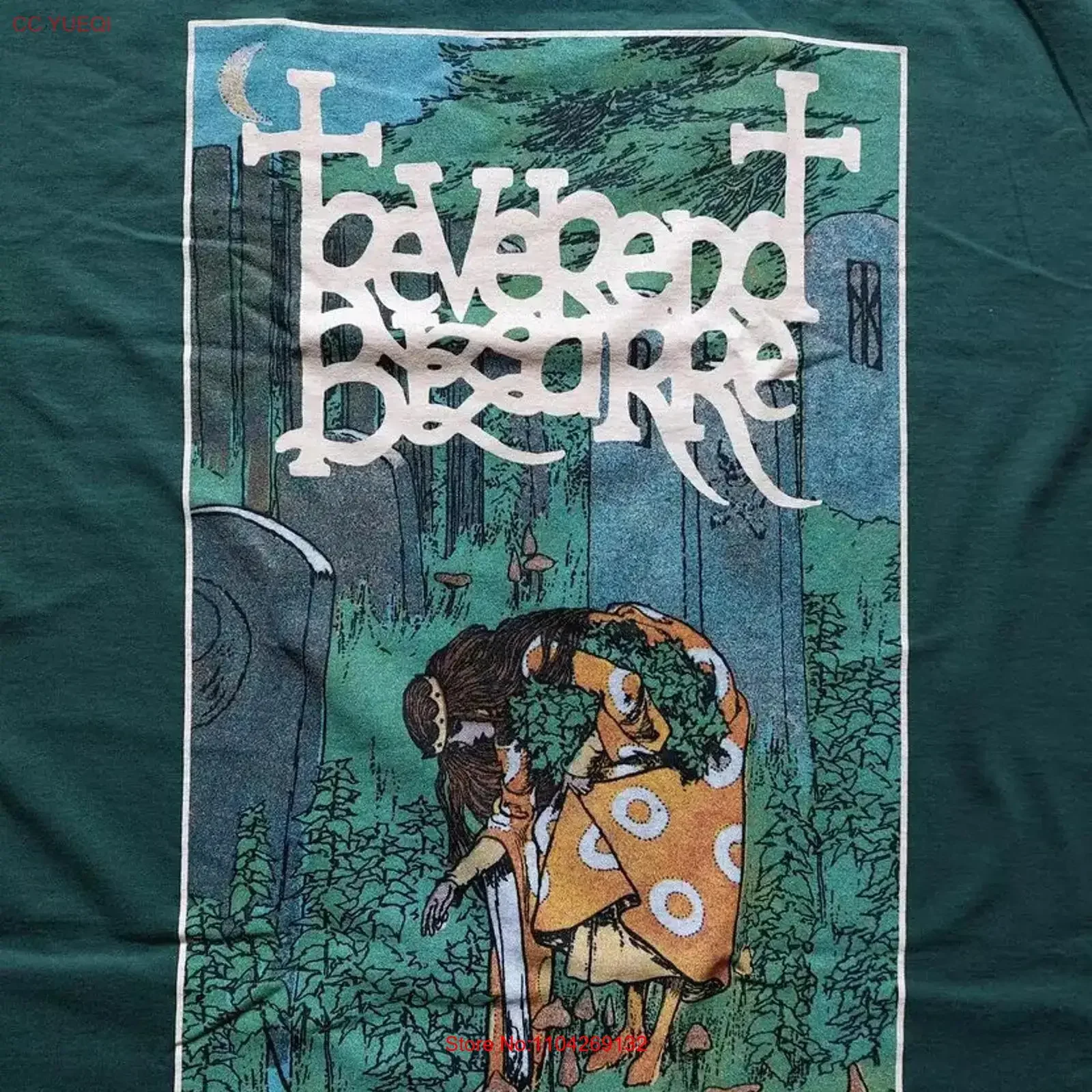 Reverend Bizarre Teutonic Witch Album GREEN T Shirt Full Size S 5XL TT813 long or short sleeves vintage Washed homme Versatile