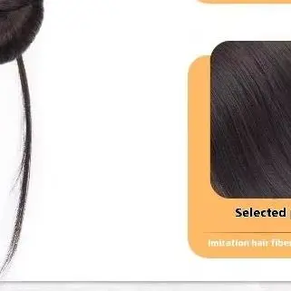 مشبك مخلب كعكة فوضوية صناعية مع عصابة رأس، قطعة شعر طبيعية، وصلات شعر للحفلات للاستخدام اليومي للنساء والفتيات #1