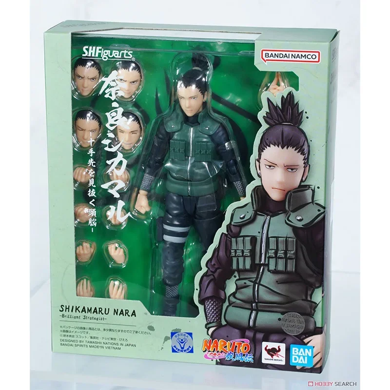 

Bandai Original S.H.Figuarts SHF Наруто Шикамару Нара аниме фигурка модель готовая игрушка в подарок для детей