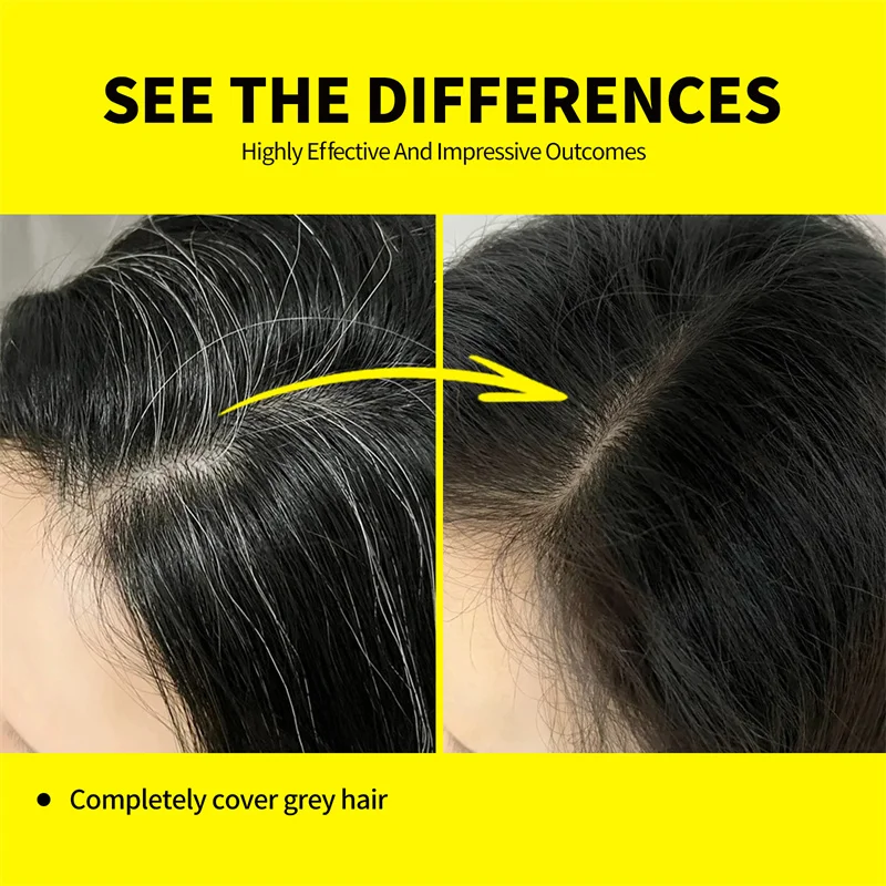 Sevich مقاوم للماء لمرة واحدة قلم صبغ الشعر غطاء عصا صبغ الشعر المؤقت رمادي أبيض الشعر المخفي كريم تلوين الشعر #4