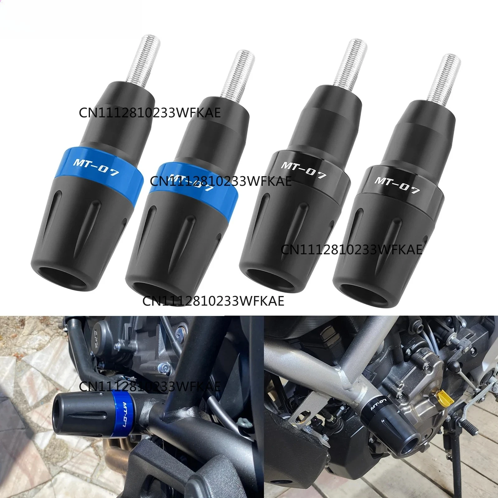 For YAMAHA MT07 MT-07 Frame Sliders Crash Protector FZ07 Tracer 700/7/GT Motorcycle Accessories Falling Protection Engine Pad