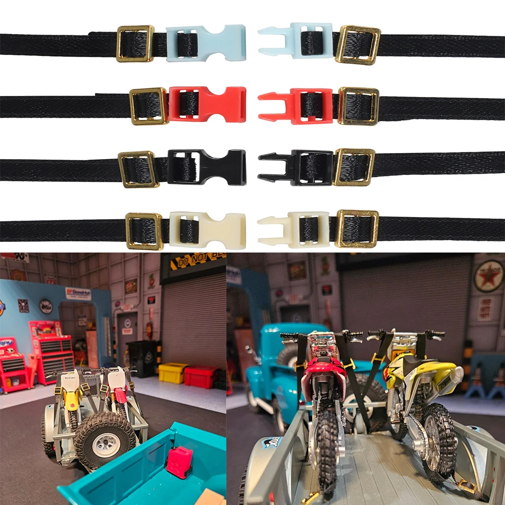 

5 шт., имитация багажника, веревка, ремень для багажа, детали настроения для 1/14 1/12 1/18 1/10 SCX10 TRX4 Capra TRX4M UTB18 MJX Defende