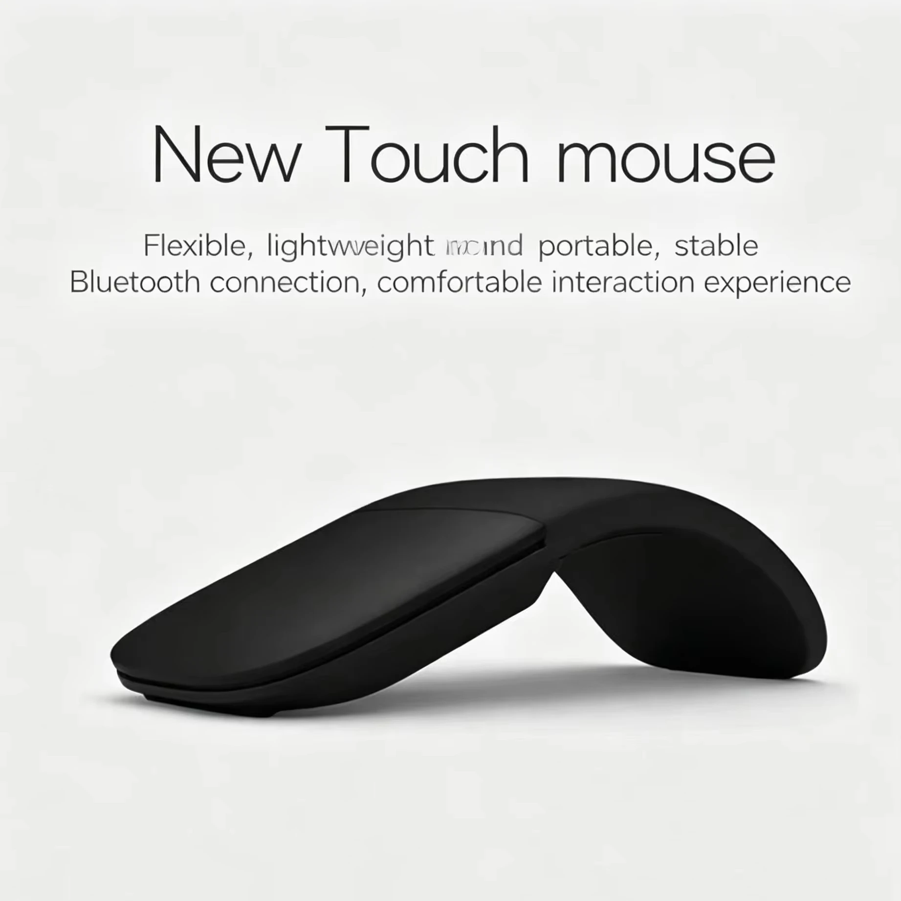 2.4G Bluetooth Wireless Dual-Mode Foldable Slim Mouse Silent Touch Arc Mouse Portable Travel Mouse For PC Computer Laptop Tablet